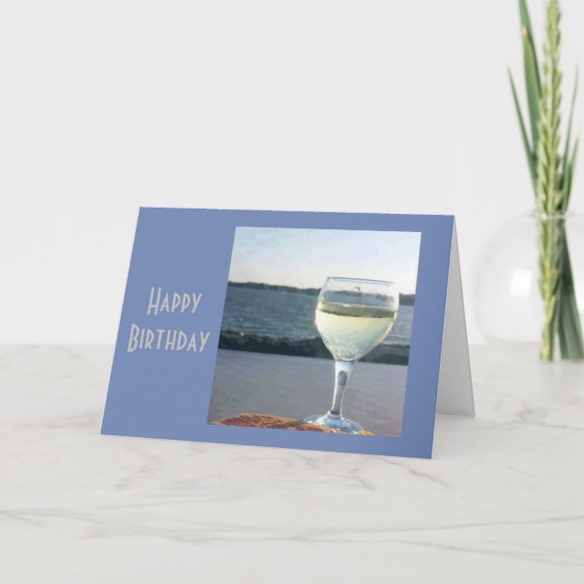 ****TIME TO CELEBRATE YOU****BIRTHDAY WINE STYLE CARD (Front)