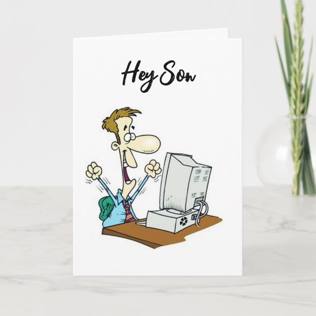 TIME TO CELEBRATE YOU ON BIRTHDAY *SON* Card (Front)