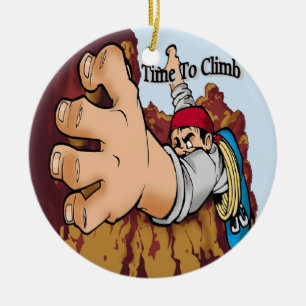 Time To Climb Ceramic Ornament