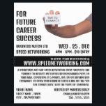 Time to Connect, Speed Networking Event Advert Flyer<br><div class="desc">Time to Connect,  Speed Networking Event Advertising Flyer by The Business Card Store.</div>