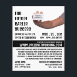 Time to Connect, Speed Networking Event Advert Flyer<br><div class="desc">Time to Connect,  Speed Networking Event Advertising Flyer by The Business Card Store.</div>