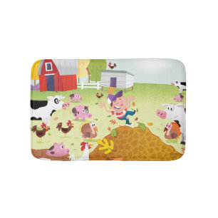 Time to Count - Farmyard Bath Mat