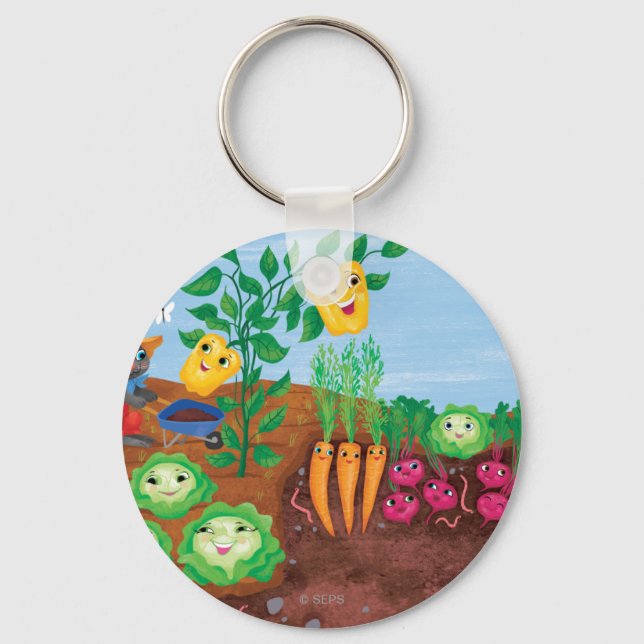 Time To Count-Garden Keychain (Front)