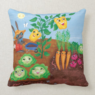 Time To Count-Garden Throw Pillow