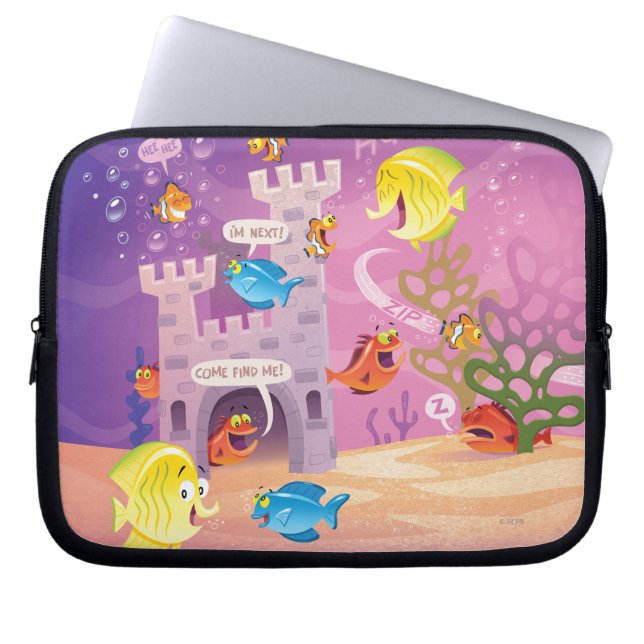 Time To Count-Under the Sea Laptop Sleeve (Front)