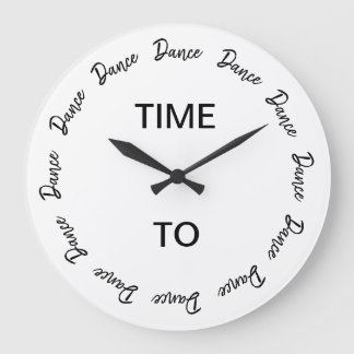 Time to Dance Large Clock