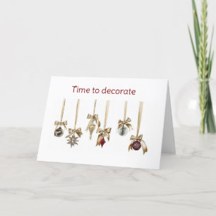 **TIME TO DECK THE HALLS** CARD