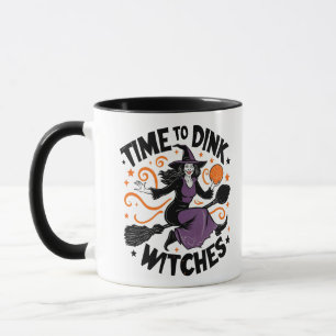 Time to Dink Witches Spooky Pickleball Halloween   Mug