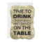 Time to Drink Champagne Gold Birthday Invitation