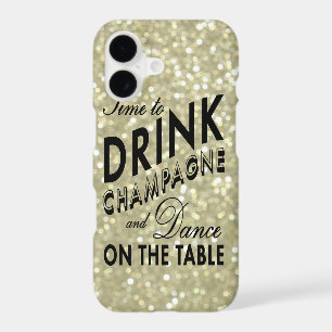 Time to Drink Champagne on Gold iPhone 7 Case