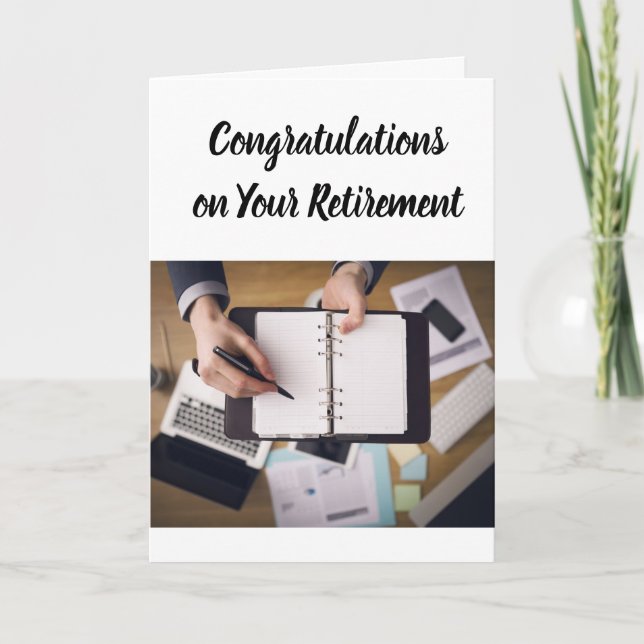 TIME TO "ENJOY" CONGRATULATIONS ON **RETIREMENT** CARD (Front)