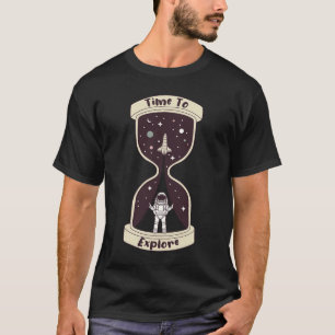 Time To Explore Space Astronaut Spacecraft Spacema T-Shirt