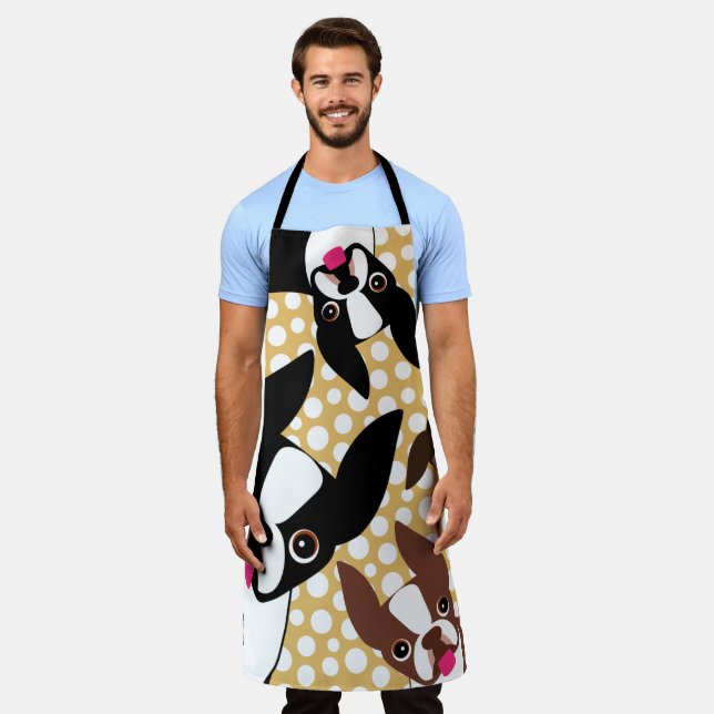 Time to Feed the Boston Terriers Apron (Worn)