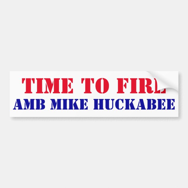 Time to Fire AMB Mike Huckabee secret mtg Pollard Bumper Sticker (Front)