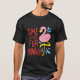 Time To Flamingle Funny Flamingo T-Shirt