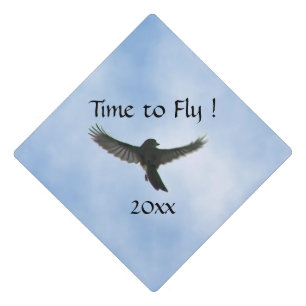 Time to Fly Graduate Graduation Cap Topper