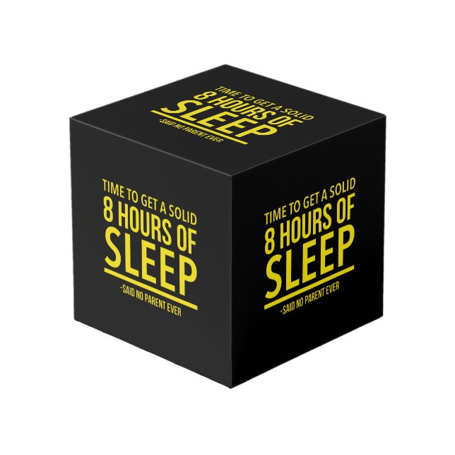 Time to get a solid 8 hours of sleep – said no cube (Front Angled)