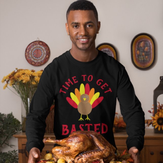 Time To Get Basted Turkey T-Shirt (Creator Uploaded)