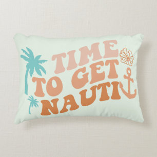 Time to Get Nauti Accent Pillow