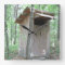 TIME TO GO! OUTHOUSE WALL CLOCK IN THE WOODS