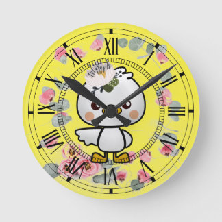 Time to-go-to school Clock, Round (Medium) Clock
