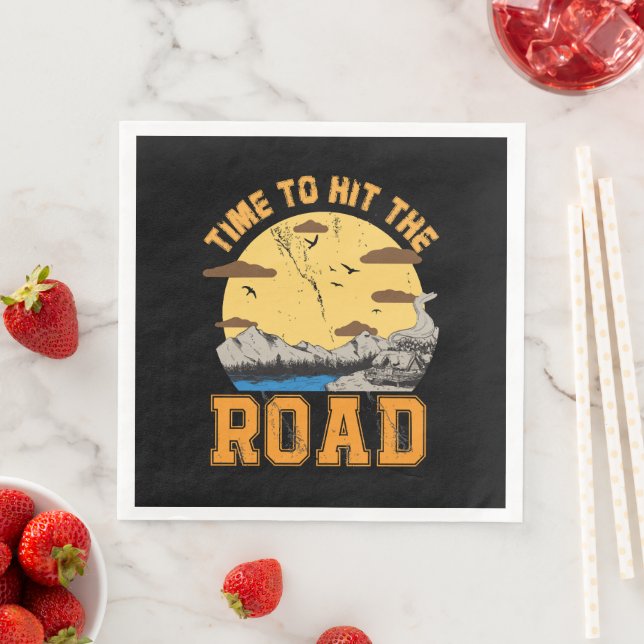 Time To Hit The Road  Napkin (Insitu)