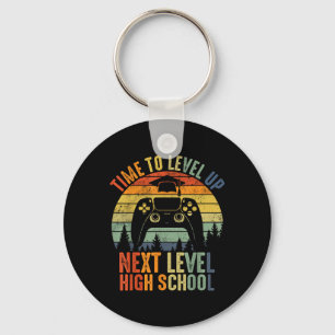 Time To Level Up Middle School High School Graduat Keychain