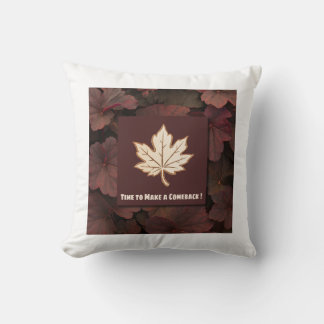 Time to Make a Comeback – Autumn Leaf Pillow