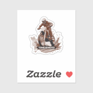 Time to Moto Dirt Bike Sticker