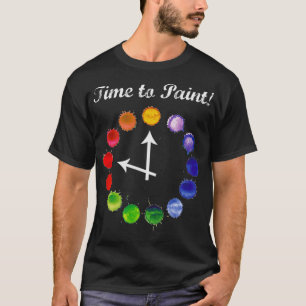 Time to Paint Pouring Artist Acrylic Fluid Art Pai T-Shirt
