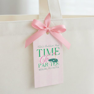 Time to Par-Tee Golf Bachelorette Gift Tags