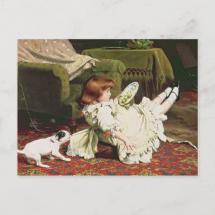 Time to Play, 1886 Postcard