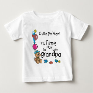 Time to Play with Grandpa Baby T-Shirt