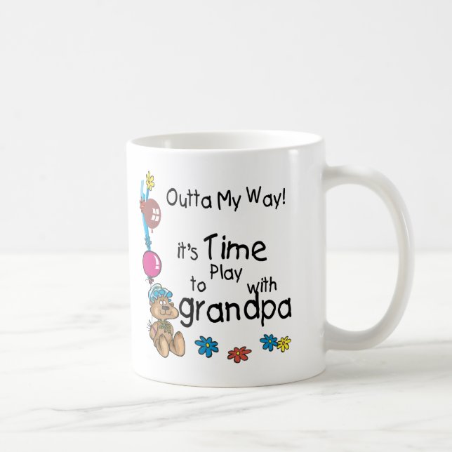 Time to Play with Grandpa Coffee Mug (Right)
