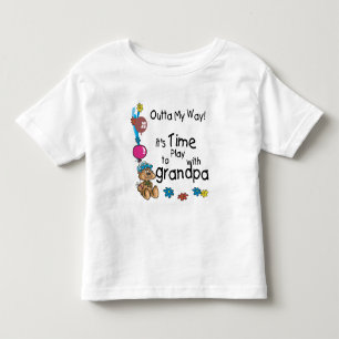 Time to Play with Grandpa Toddler T-shirt