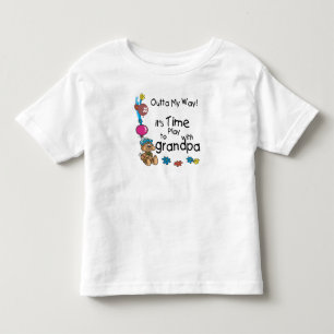 Time to Play with Grandpa Toddler T-shirt