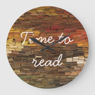 Time to Read Books Clock