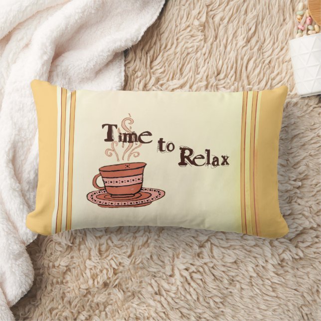 Time to Relax "Chocolate Bar" Lumbar Pillow (Blanket)