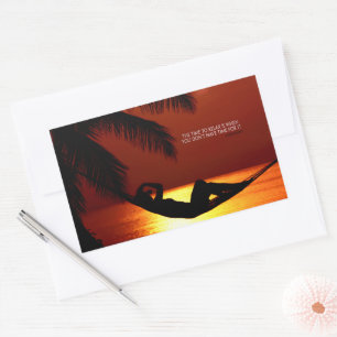 "Time to relax" Inspirational Quote Sticker