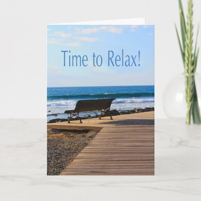 Time to Relax Retirement  Card (Front)