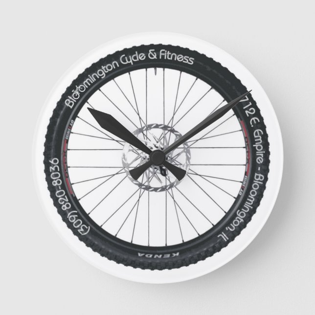 Time to Ride! Round Clock (Front)