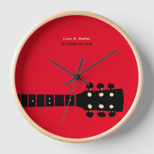 Time to Rock I Guitar Hour Clock