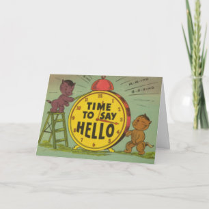 Time To Say Hello Card