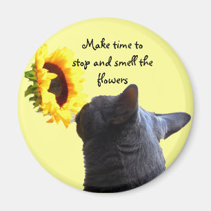 Time to Smell the Flowers Magnet