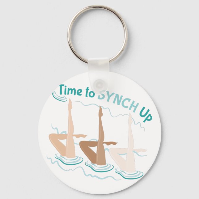 Time To Synch Up Keychain (Front)