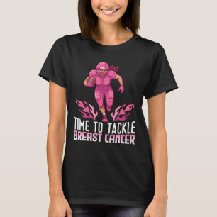 Time To Tackle Breast Cancer Awareness Footll Girl T-Shirt