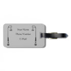 Time To Travel, Paris Acrylic Luggage Tag