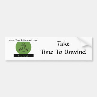 time to unwind bumper sticker