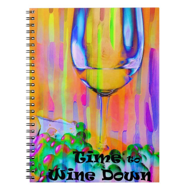Time to Wine Down Notebook (Front)