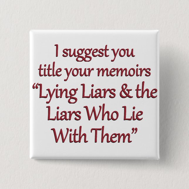 Time to write your memoirs (sq) 2 inch square button (Front)